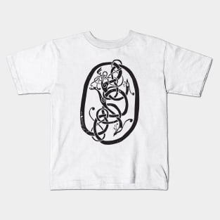 Viking Runestone Black | Hillersjö Stone, Sweden Kids T-Shirt